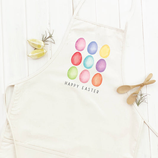 Happy Easter Eggs - Women's Apron | Aprons | Kitchen + Metal