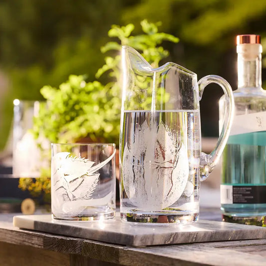 Horseshoe Crab Glass Pitcher – Premium Coastal Serveware & Nautical Décor