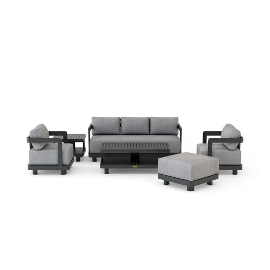 Set-901-Al 6-Pc Granada Aluminum Deep Seating