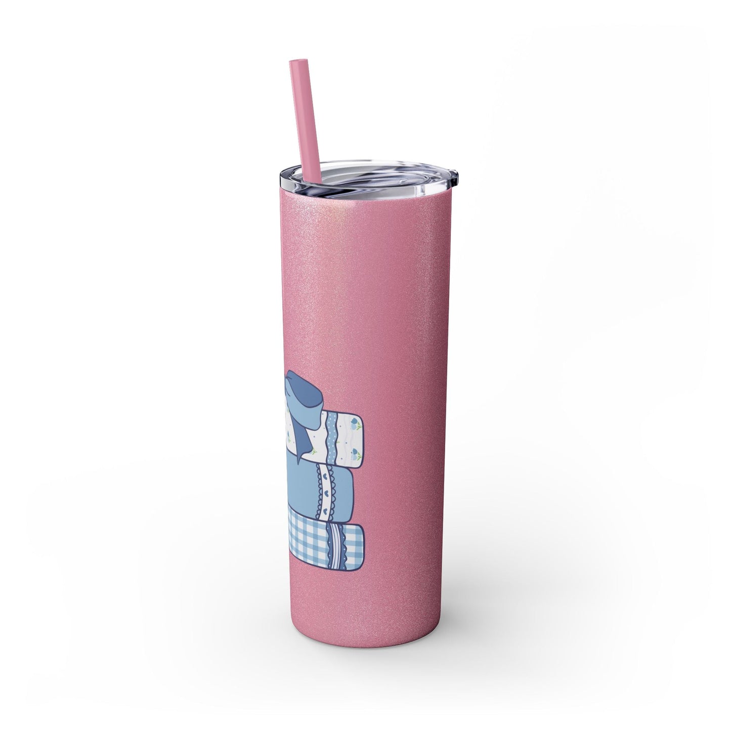 Customizable: Girly Book Club Skinny Tumbler with Straw, 20oz | Perfect for Events, Gifts, Coffee, and Summer Drinks
