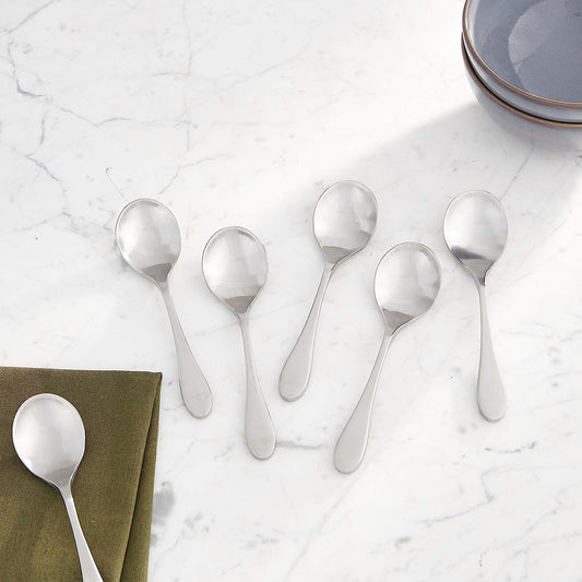 KNORK Bouillon Spoon, Set of 6, Matte