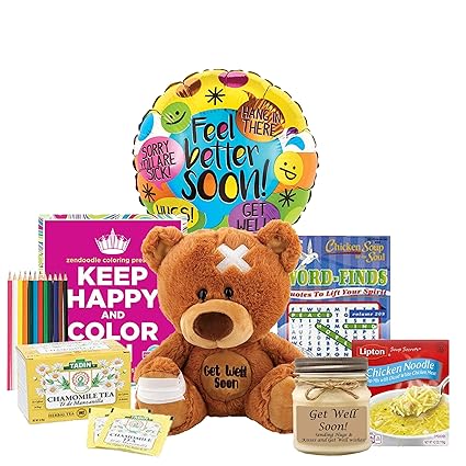 Sending Good Vibes Get Well care Package- get well soon gift basket -
