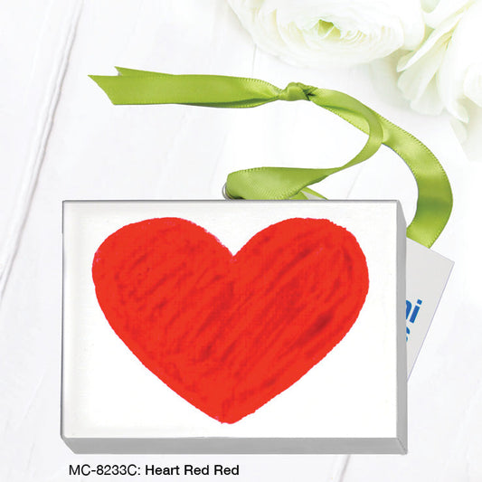 Heart Red Red, Mini Canvas (MC-8233C)