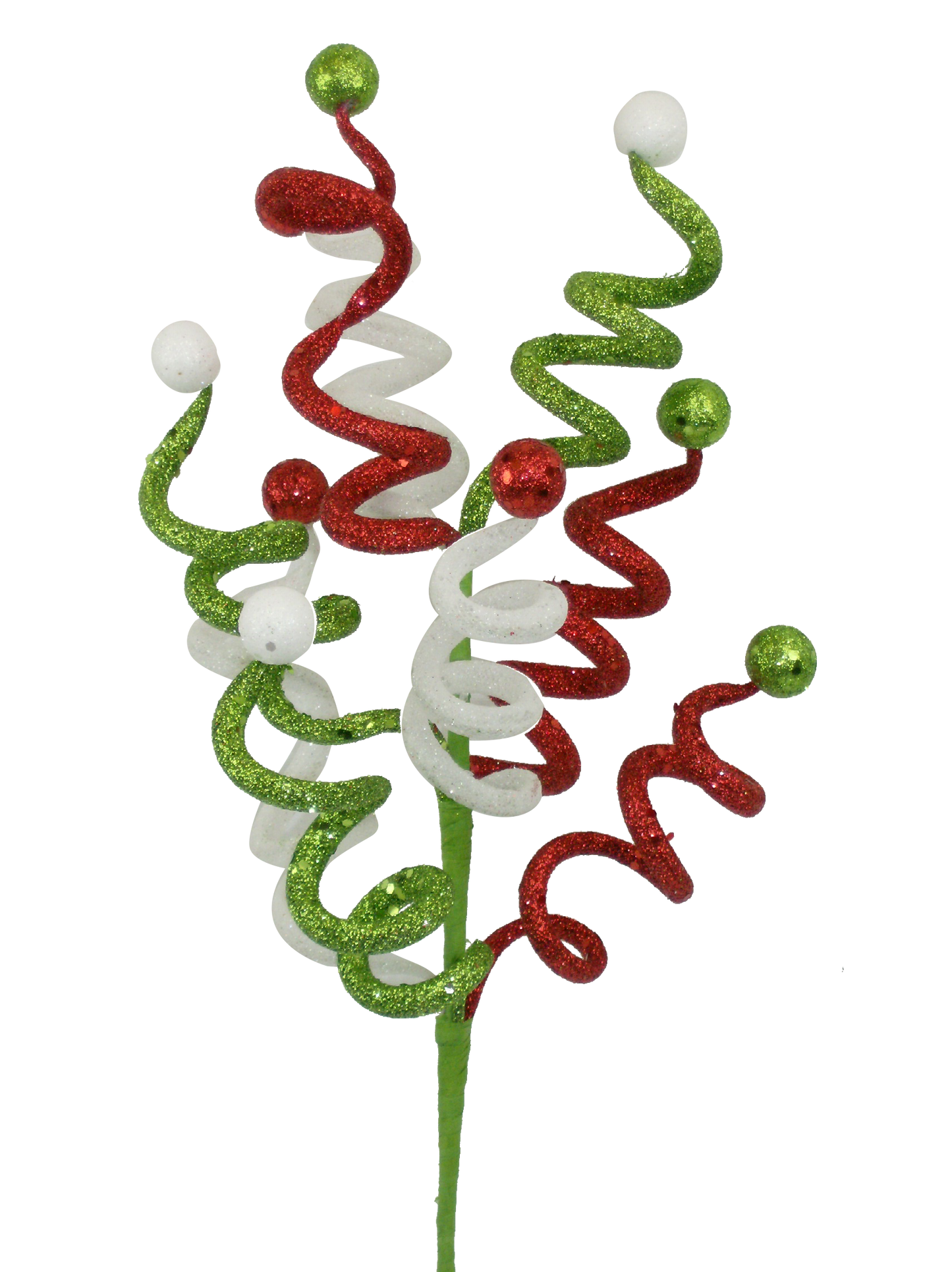 Curly Bell Spray Red,Green,White