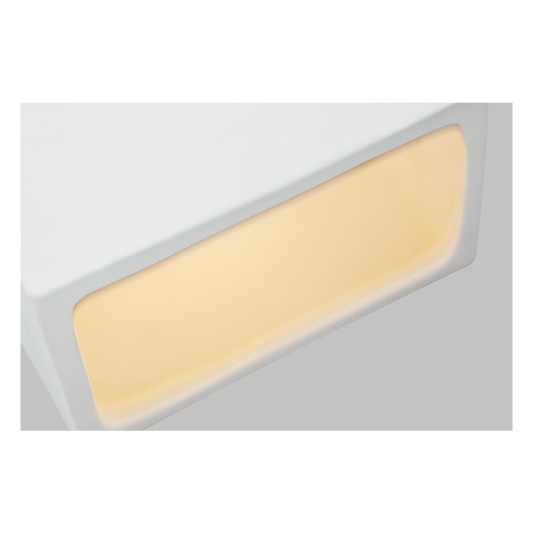Rectangle Ceramic 1-Light Wall Lantern