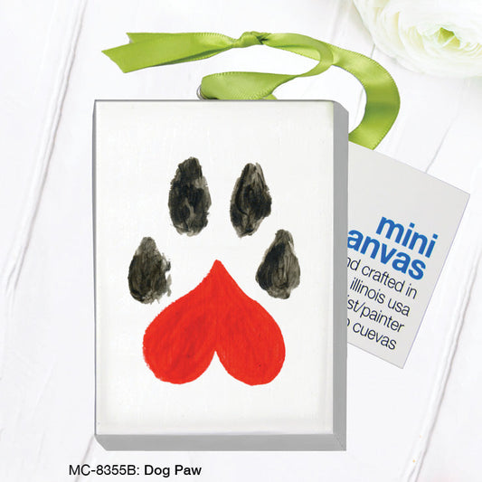 Dog Paw, Mini Canvas (MC-8355B)