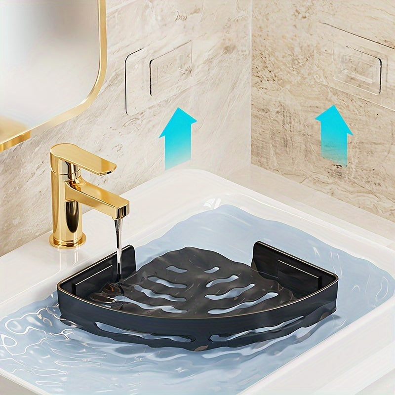 Compact WallMounted Corner Shelves Durable Bathroom Organizer