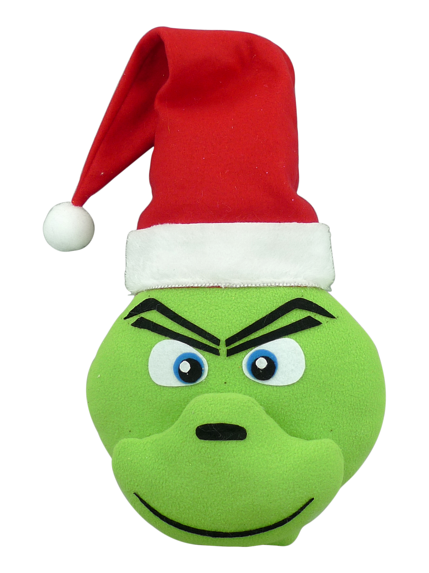 Plush Green Monster Head W8xH13