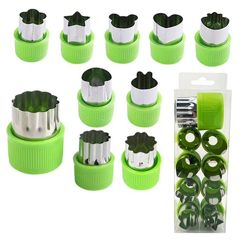 Multifunctional Stainless Steel Vegetable and Cookie Cutter Set