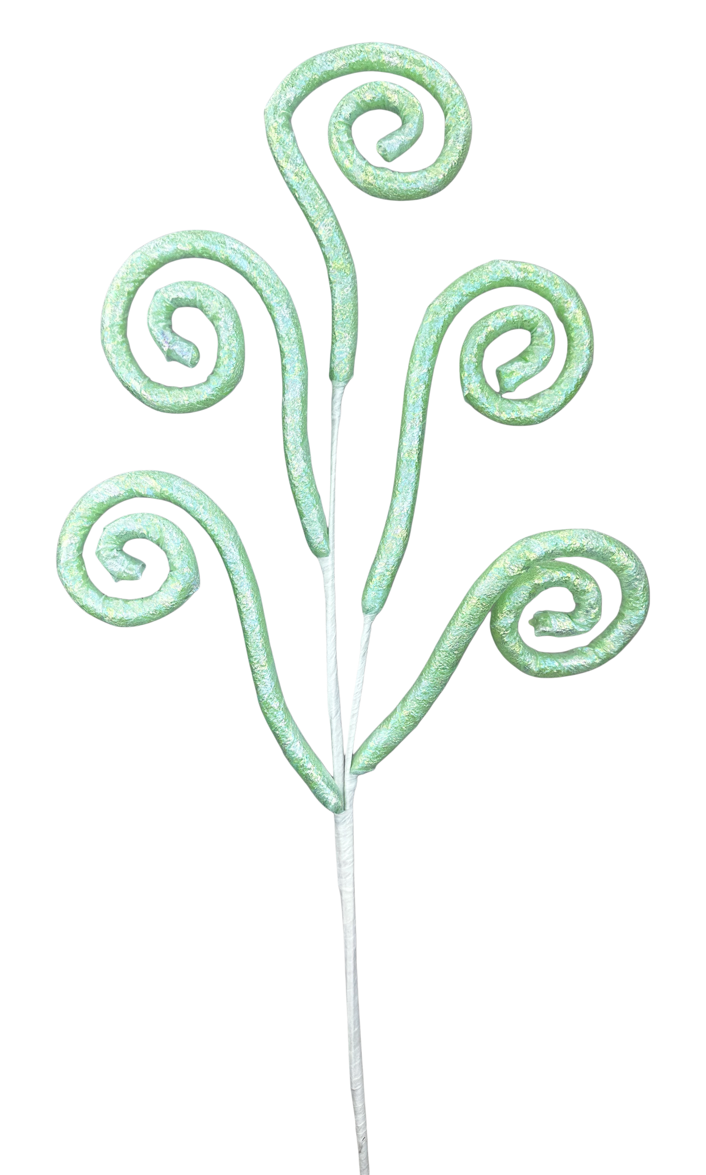 Glossy Spiral Curly Spray Mint