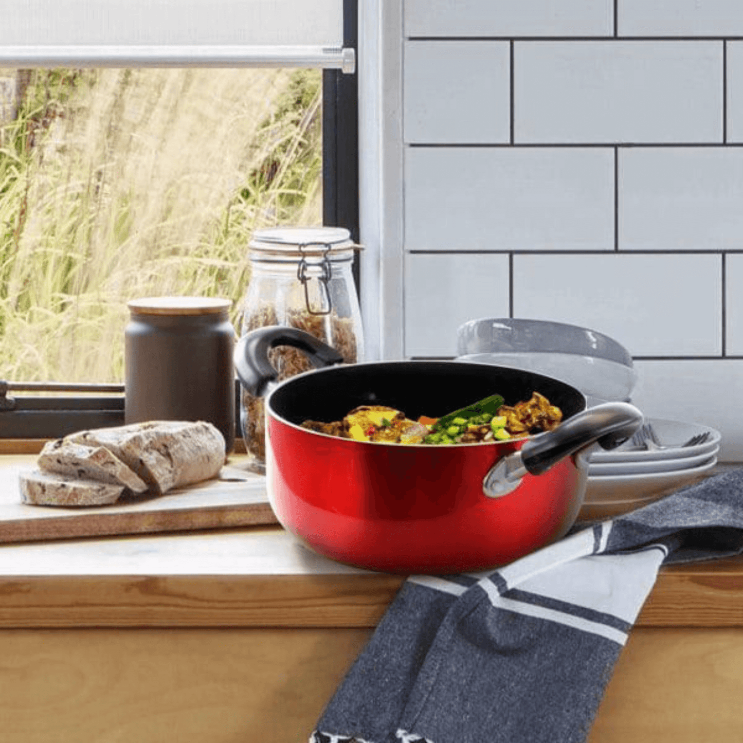 Better Chef 7-Piece Aluminum Non-Stick Cookware Set with Bakelite