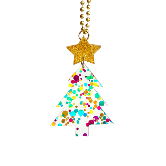 Confetti CHRISTMAS TREE Charm - Tumbler Handle Charm