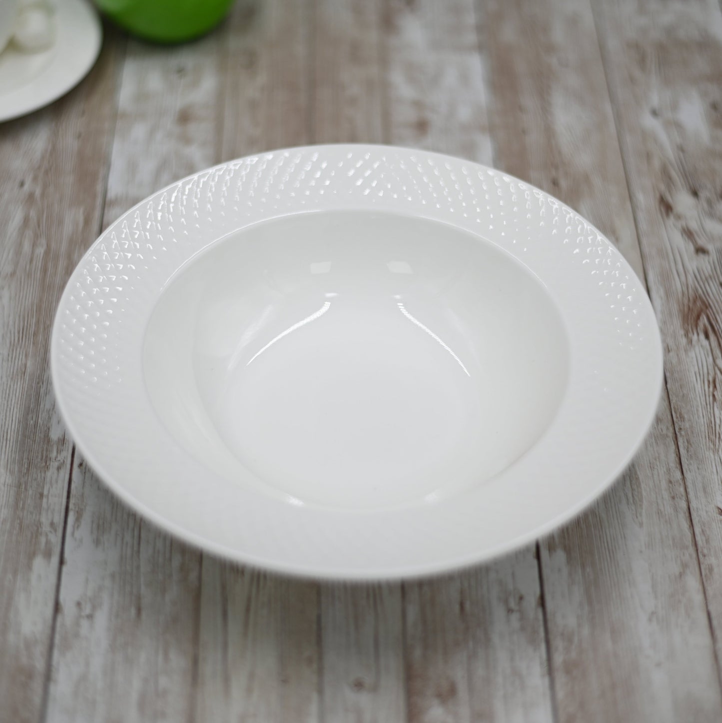 Fine Julia Porcelain Deep Plate Dinnerware Set For 6 Including 10" | Dinnerware | Kitchen + Metal