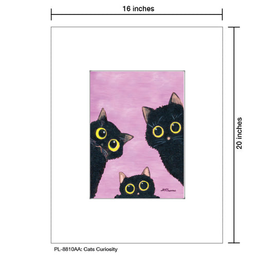 Cats Curiosity, Print (#8810AA)