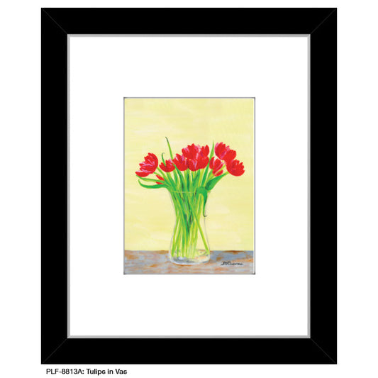 Tulips in Vase, Print (#8813A)