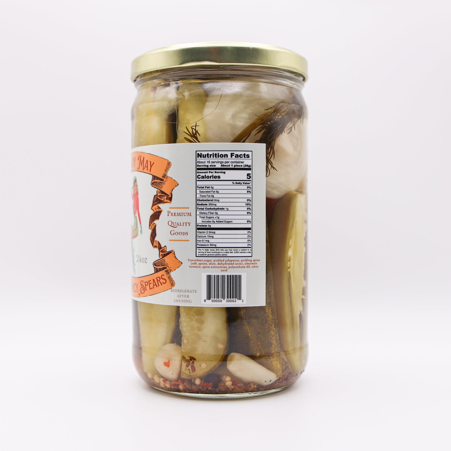 Sweet & Spicy Pickle Spears