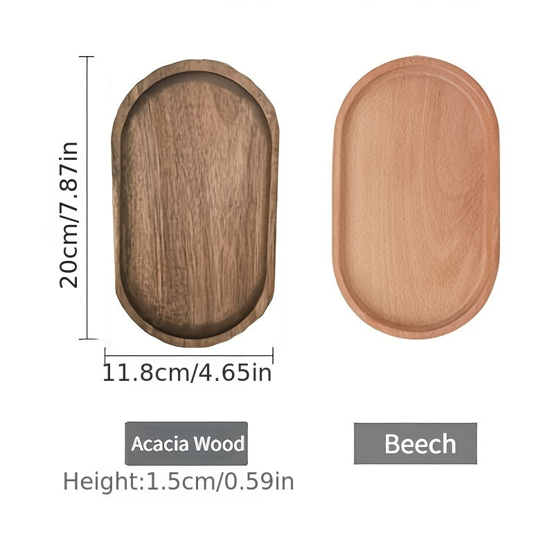 Elegant MultiPurpose Wooden Tray for Serving Snacks | Kitchen + Metal