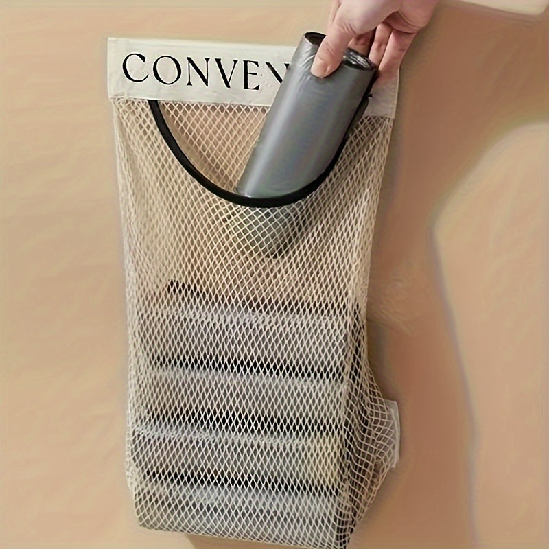 Space-Saving Wall-Mounted Organizer for Plastic Bags - Reusable