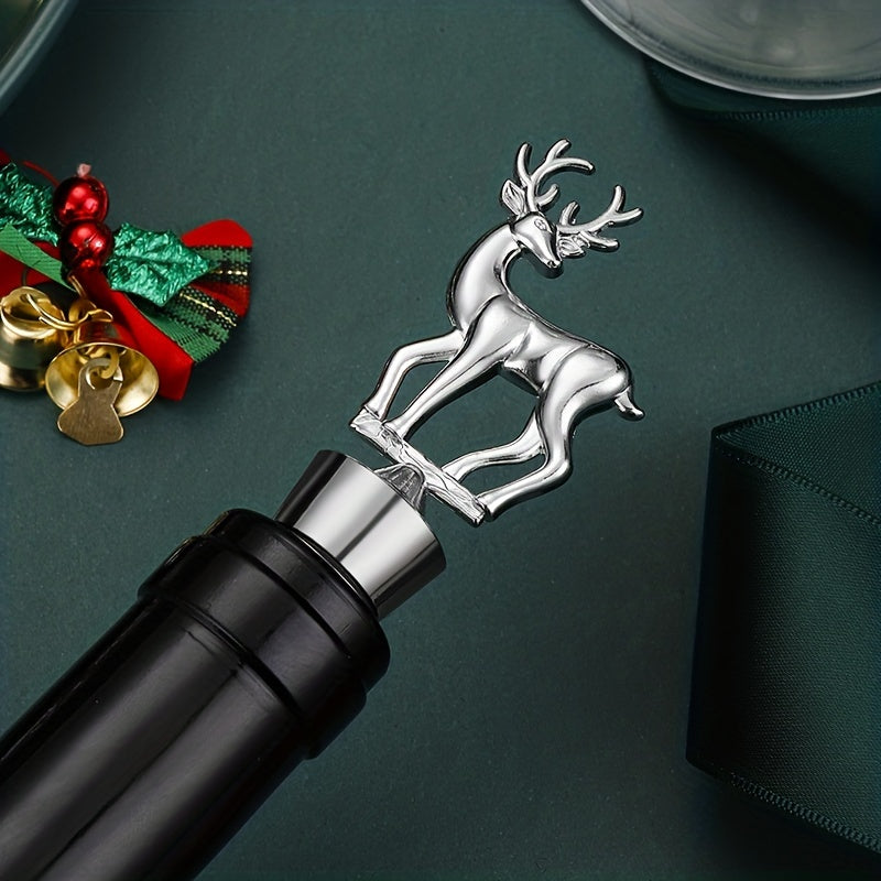 ElkShaped Stainless Steel Wine Bottle Stopper