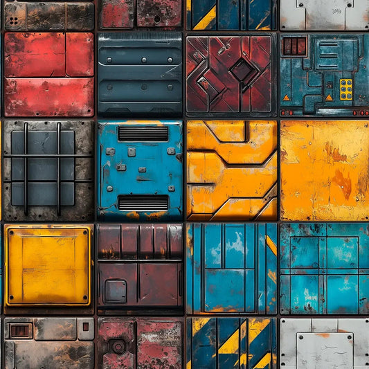 Cyberpunk Foundry Wall Panels