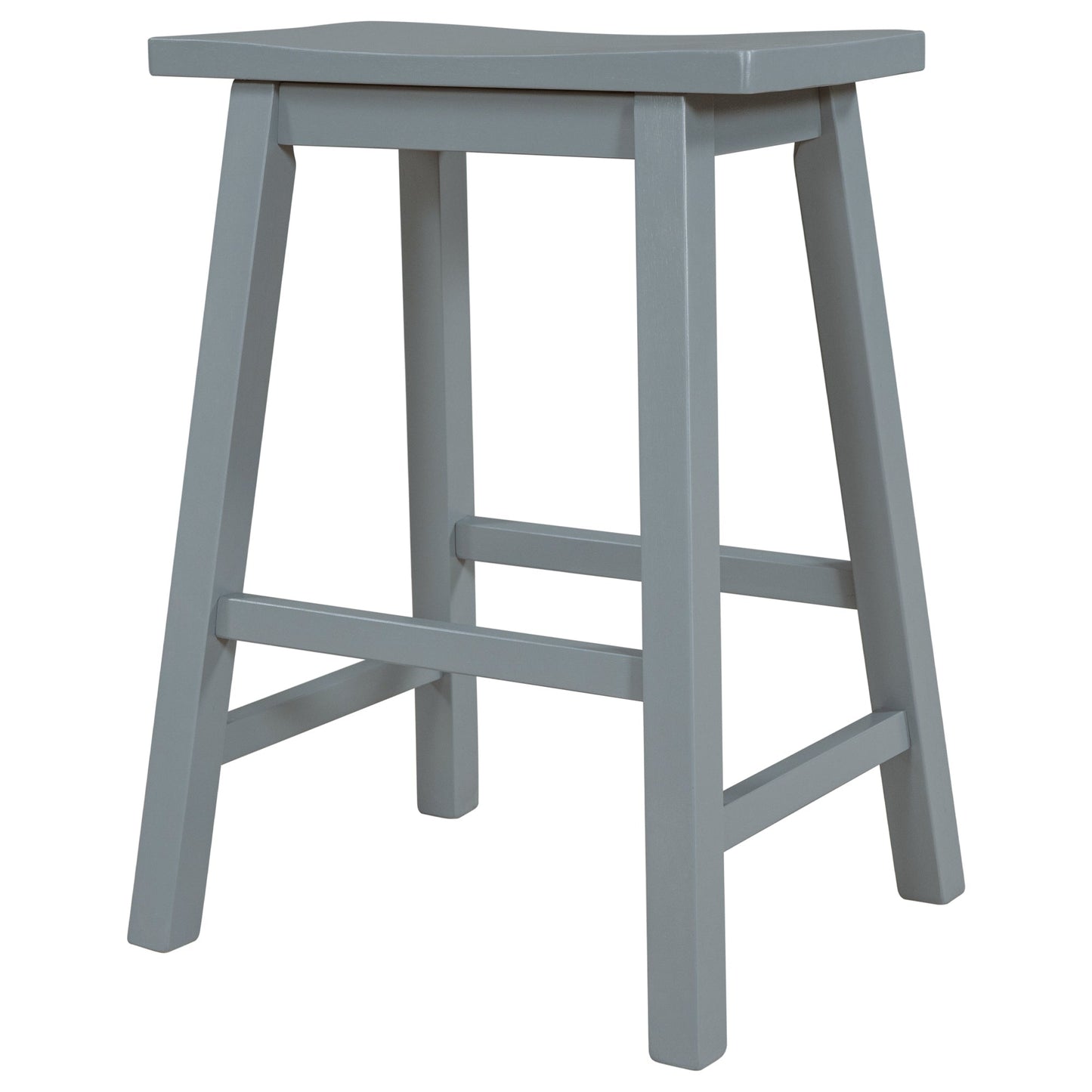 Farmhouse Rustic 2-piece Counter Height Wood Kitchen Dining Stools | Home Decor | Kitchen + Metal