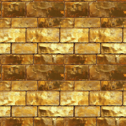 Eldorado Gilded Brick Wallpaper