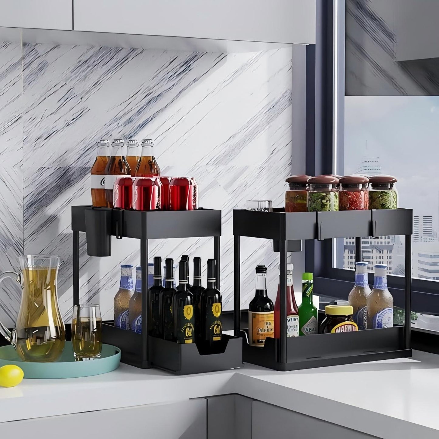 Multi-purpose Kitchen Sink Shelving | Home Organization | Kitchen + Metal