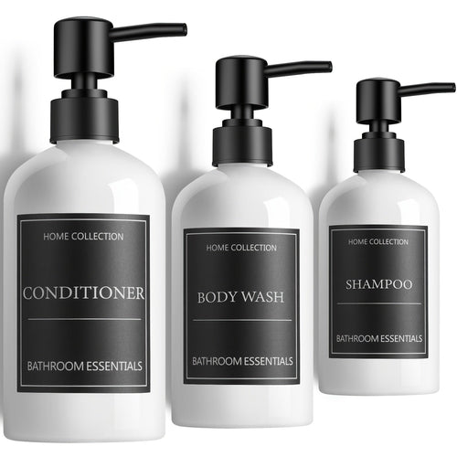 Elegant 3Piece Soap Dispenser Set Modern Bathroom Upgrade