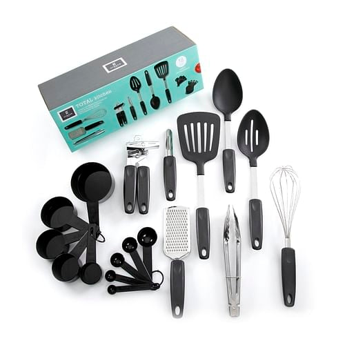 Gibson Home Total Kichen Chefs Better Basics 18-Piece Gadgets | Kitchen + Metal