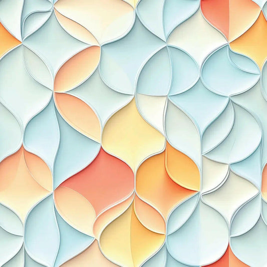 Pastel Sunrise Petal Mosaic
