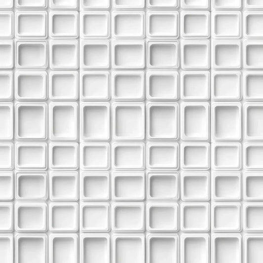 Architectural Recessed Grid Wallpaper