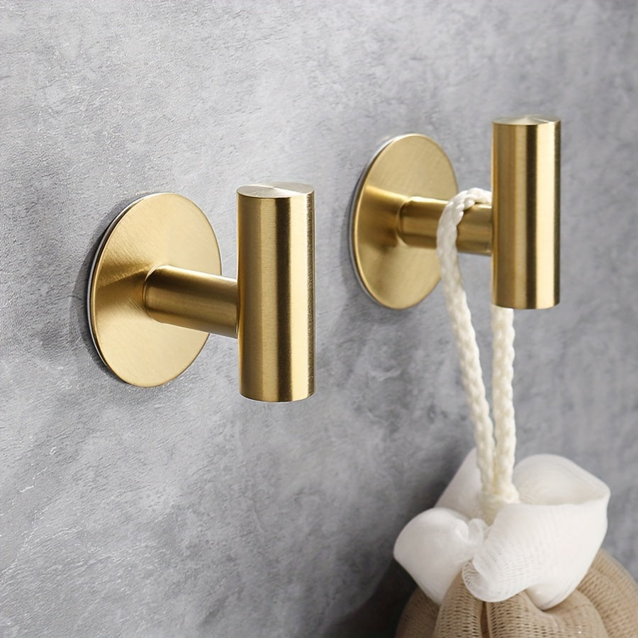 Set of Modern Metal SelfAdhesive Towel Hooks