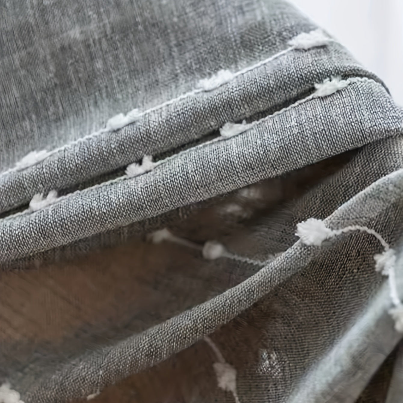 Elegant Embroidered Ball Linen Sheer Curtain for Home