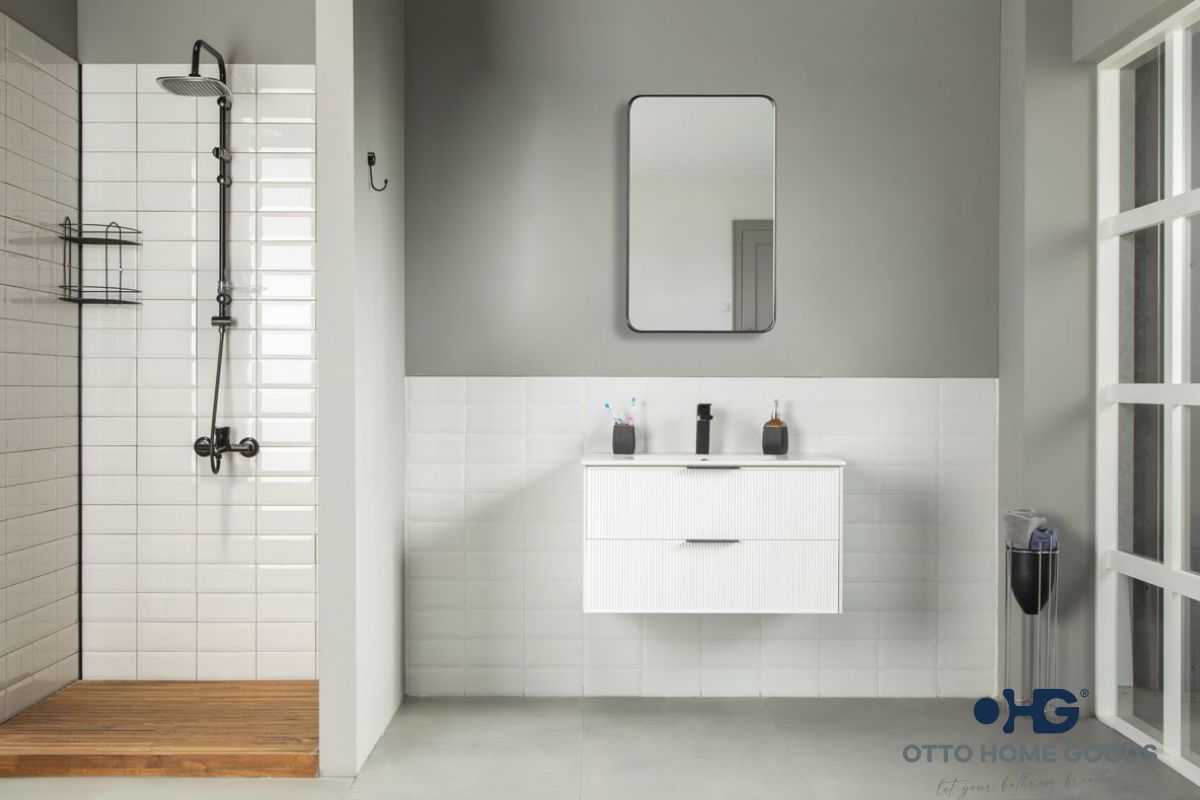 Sorrento 30" White Bathroom Cabinet