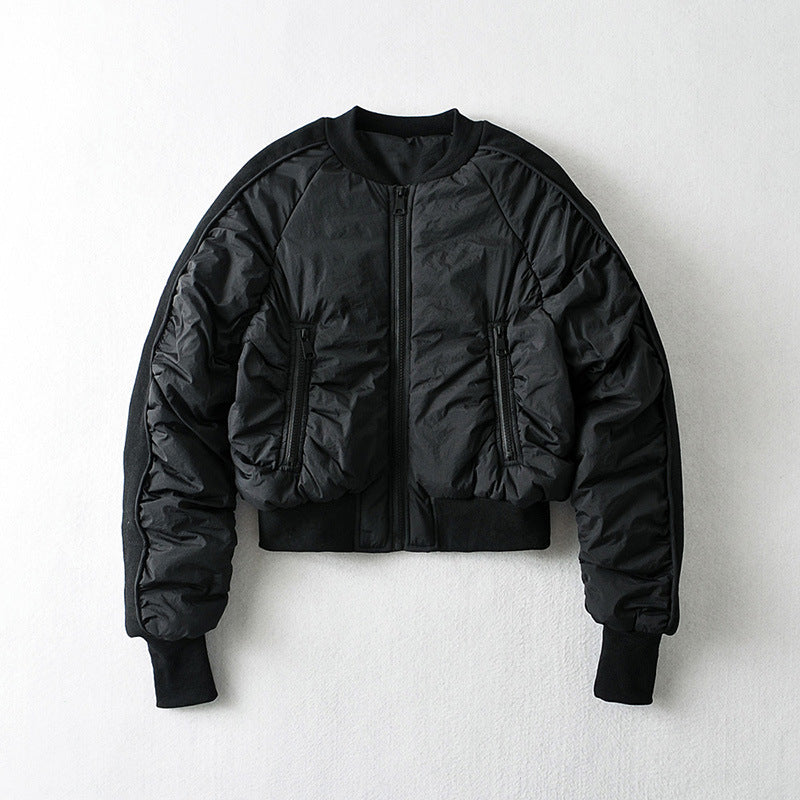 European And American Style Cotton Coat Short Bread Jacket Women's Bomber Jacket