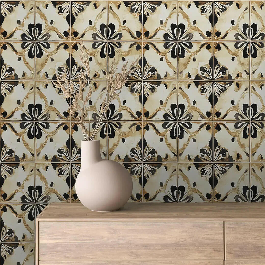 Ochre & Onyx Heritage Tile