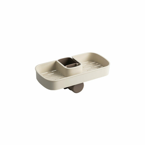 Sink Shelf Soap Sponge Drain Rack Storage Basket | Kitchen Essentials | Kitchen + Metal