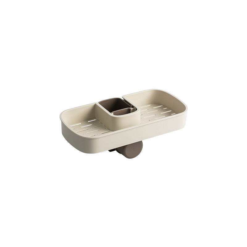 Sink Shelf Soap Sponge Drain Rack Storage Basket | Kitchen Essentials | Kitchen + Metal