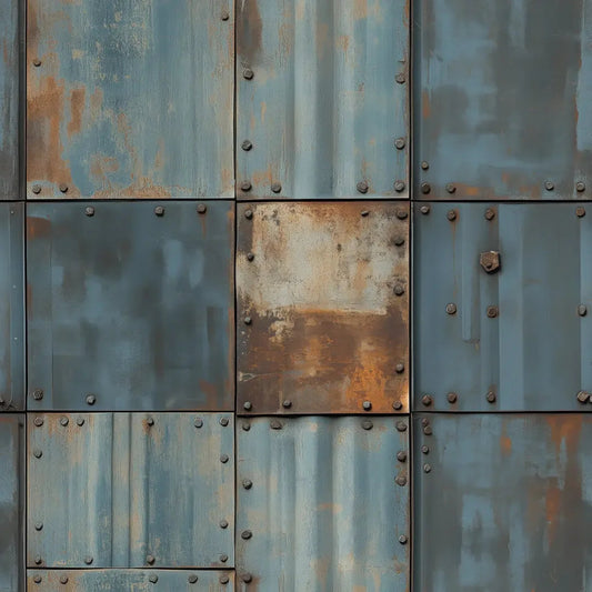 Weathered Industrial Steel Panels