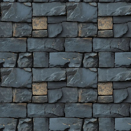 Midnight Quarry Gilded Stone