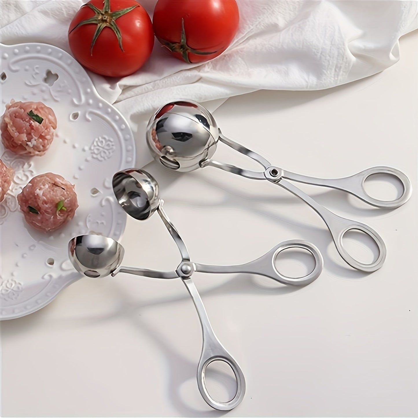 Effortless NonStick Stainless Steel Meatball Maker for Camping