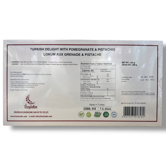 Turkish Delight Pomegranate And Pistachio – Irresistible Sweet Treat With Exotic Flavors