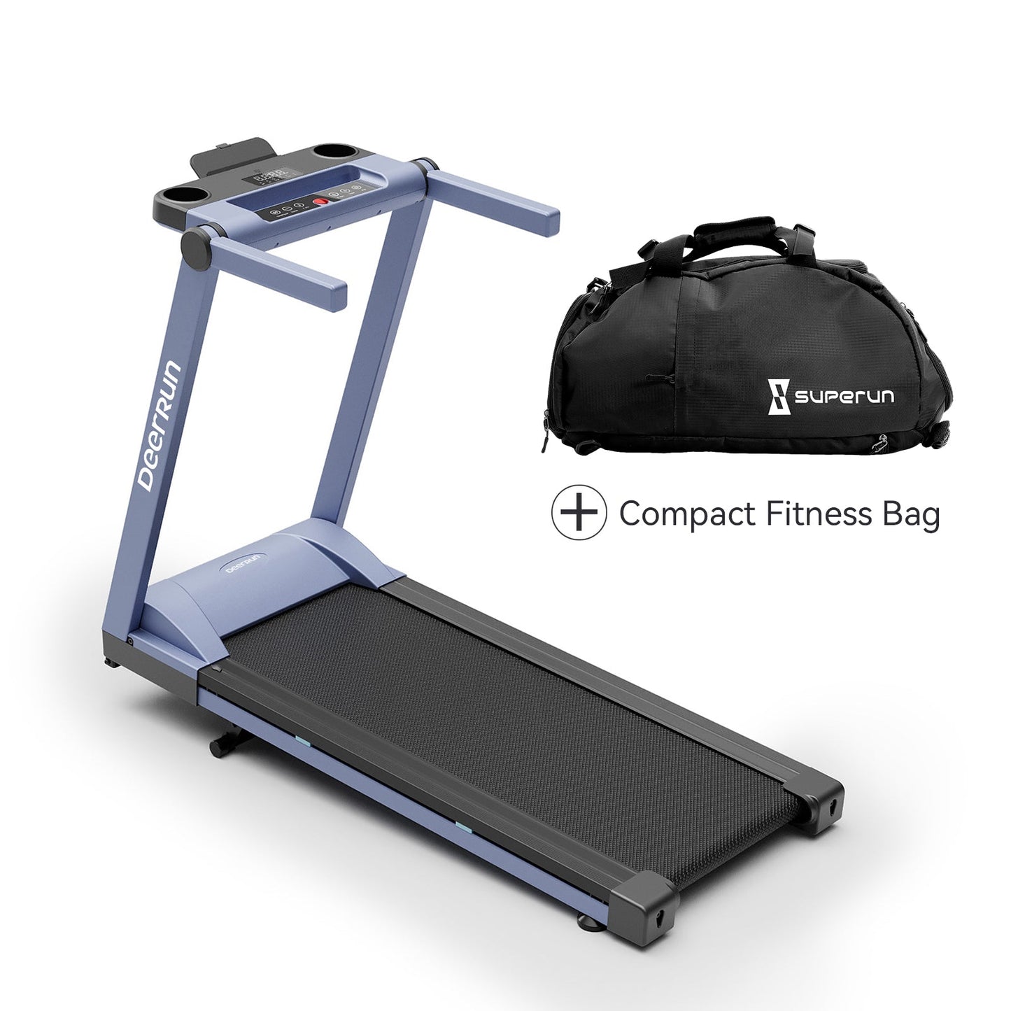 DeerRun A1 Pro Move+ 6% Incline Foldable Treadmill——2025 Upgraded Chip & NFC Support | 350Lbs, 10mph