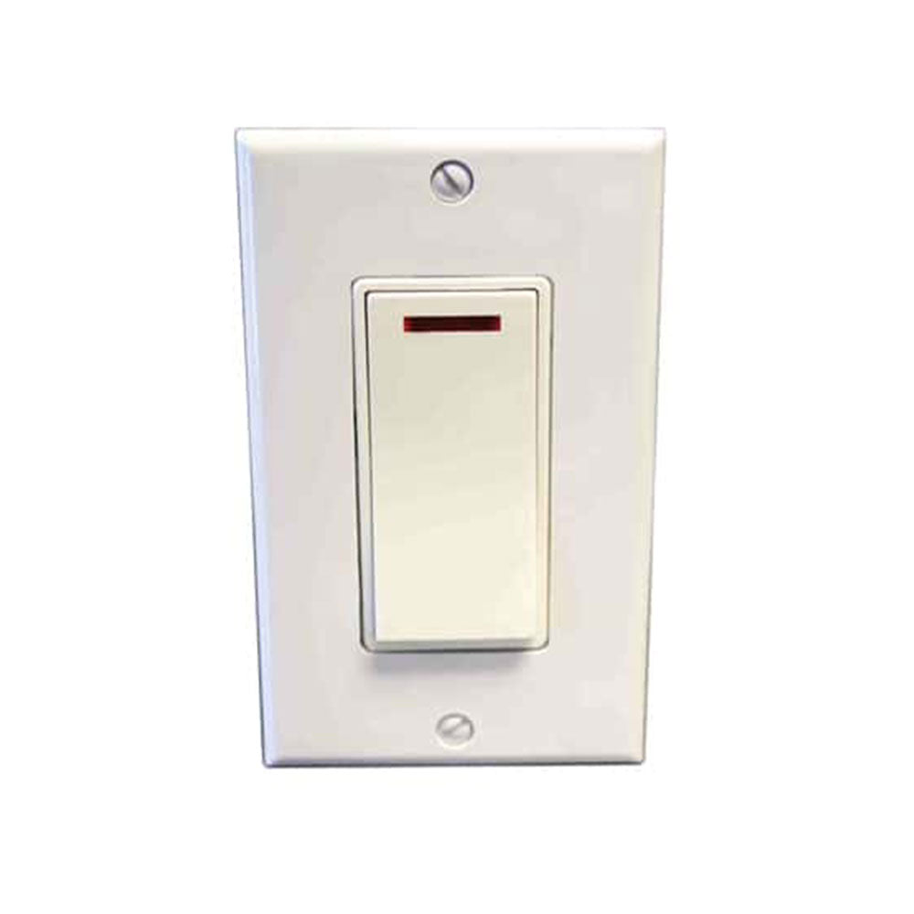 Amba Pilot Light Switch - White