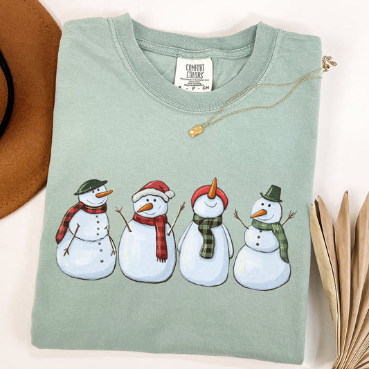 Adorable Snowman, Christmas, Winter, Santa, Xmas Tshirt Comfort Colors T-Shirt