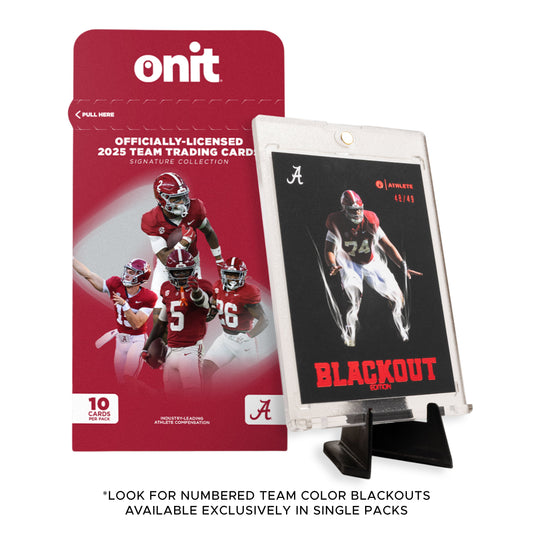 University of Alabama Football 2025 Trading Cards - Single Pack