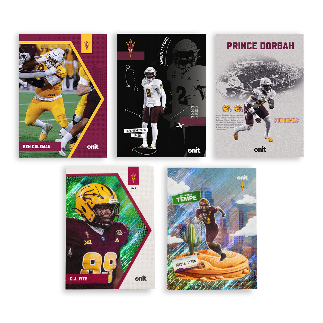 Arizona State University Football 2025 Trading Cards - Platinum Box (Guaranteed Autograph)