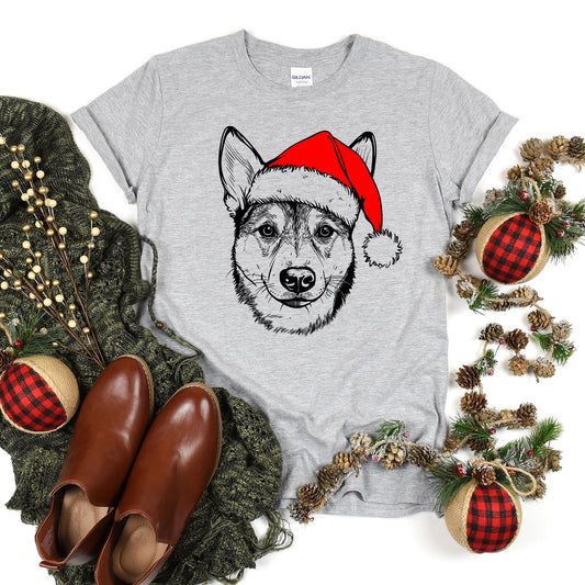 Australian Cattle Dog, Blue Heeler, Santa, Dog, Christmas, Dog Lover, Pet T-Shirt Comfort Colors T-Shirt