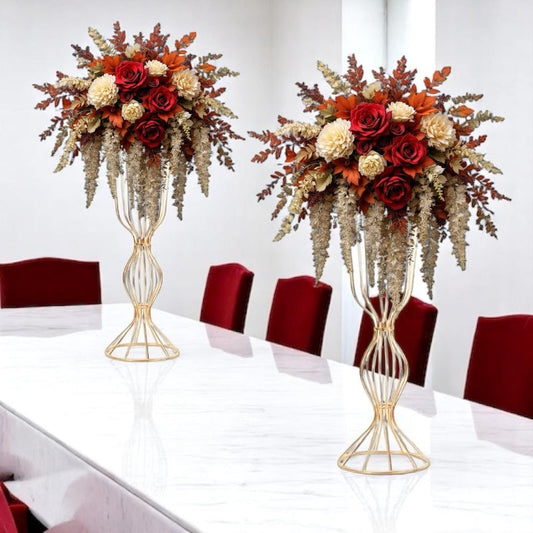 Elyss Wedding Party Table Decor - 23.6β Gold Flower Stand