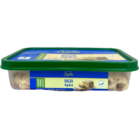Cortas Halva With Pistachios - Premium Traditional Sweet Treat, Perfect Snack or Dessert